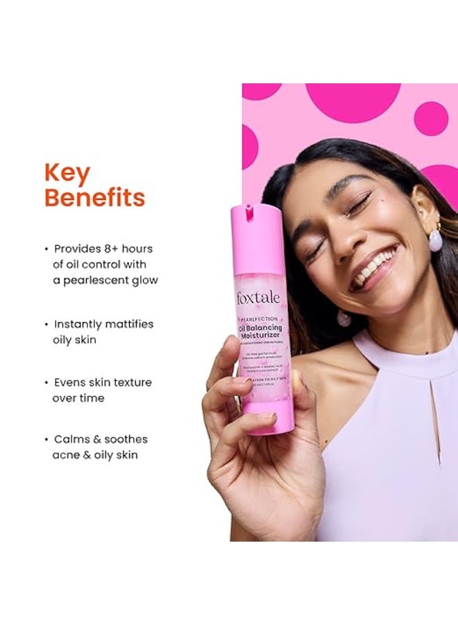 Foxtale Oil-Balancing Gel Moisturizer with Niacinamide, Azelaic Acid Pearls & Cica, 8hr Shine-Free Hydration, Lightweight, Sebum Control, For Oily & Acne-Prone Skin, 50 ml - Image 4